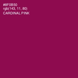 #8F0B50 - Cardinal Pink Color Image